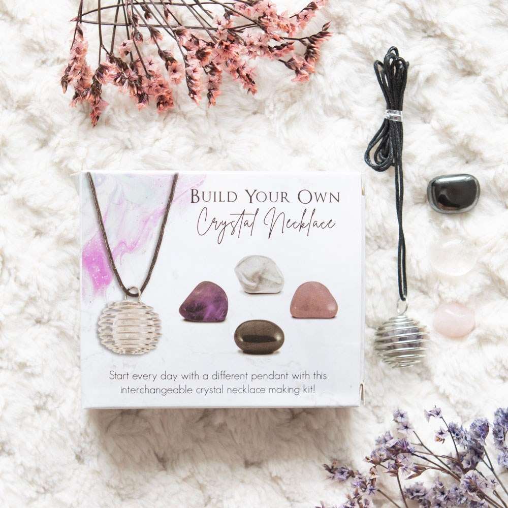 Something Different - Build Your Own Crystal Necklace Kit Cristal et pierres précieuses - Multicolore